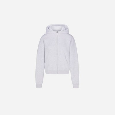 Skims Classic Zip Up Hoodie Cotton Fleece