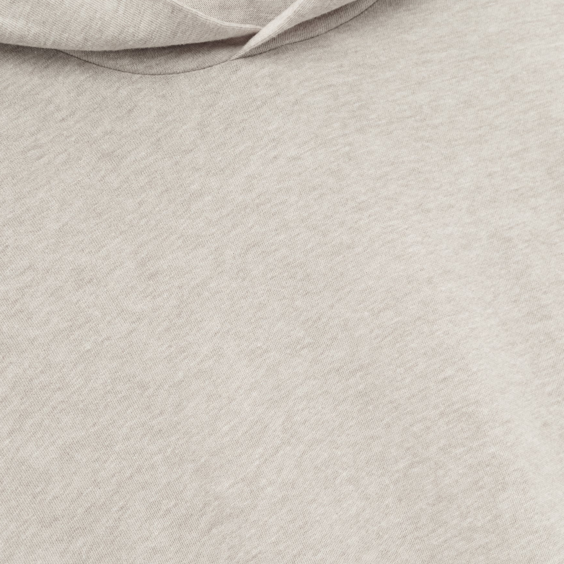 Fear Of God Essentials SS25 Womens Long Sleeve Jersey Hoodie- Heather Stone