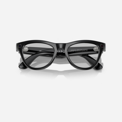 Ray-Ban Meta Skyler Shiny Black Clear-Cerulean Blue Tranisition Lens