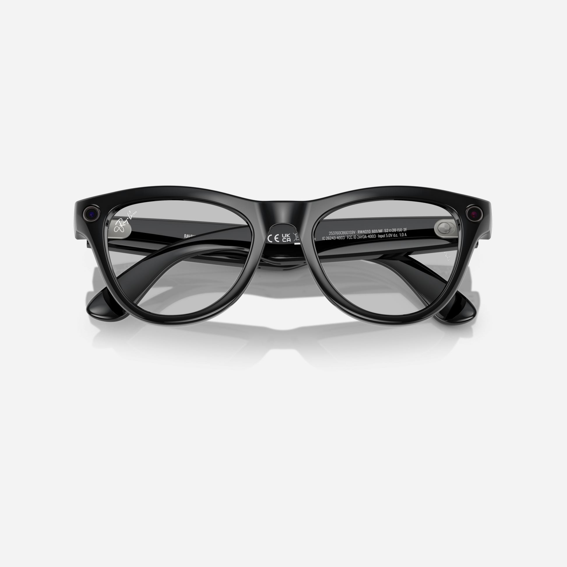 Ray-Ban Meta Skyler Shiny Black Clear-Cerulean Blue Tranisition Lens