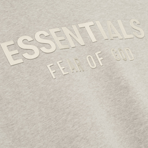 Fear Of God Essentials SS25 Classic Fleece Zip-Up Hoodie- Heather Stone