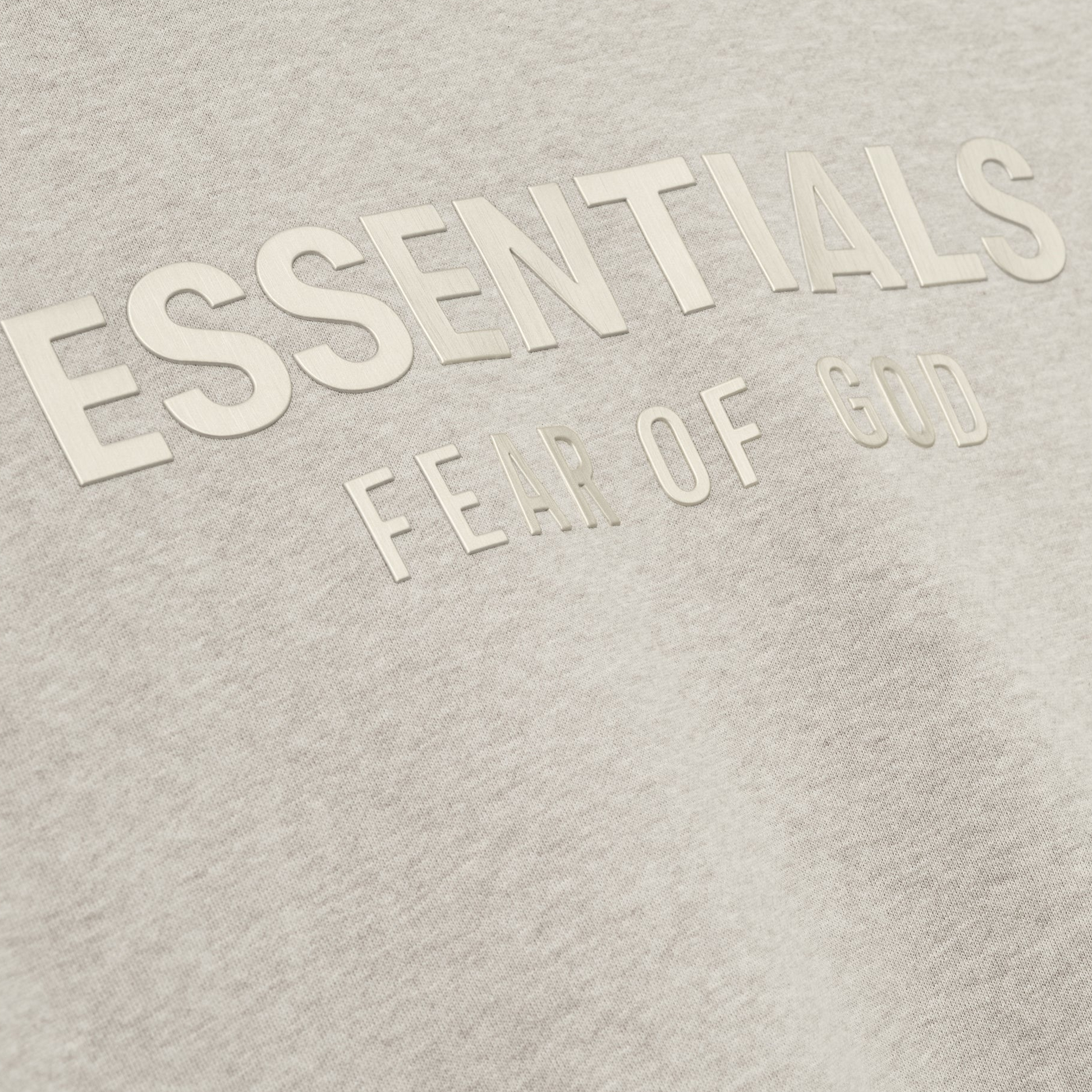 Fear Of God Essentials SS25 Classic Fleece Zip-Up Hoodie- Heather Stone