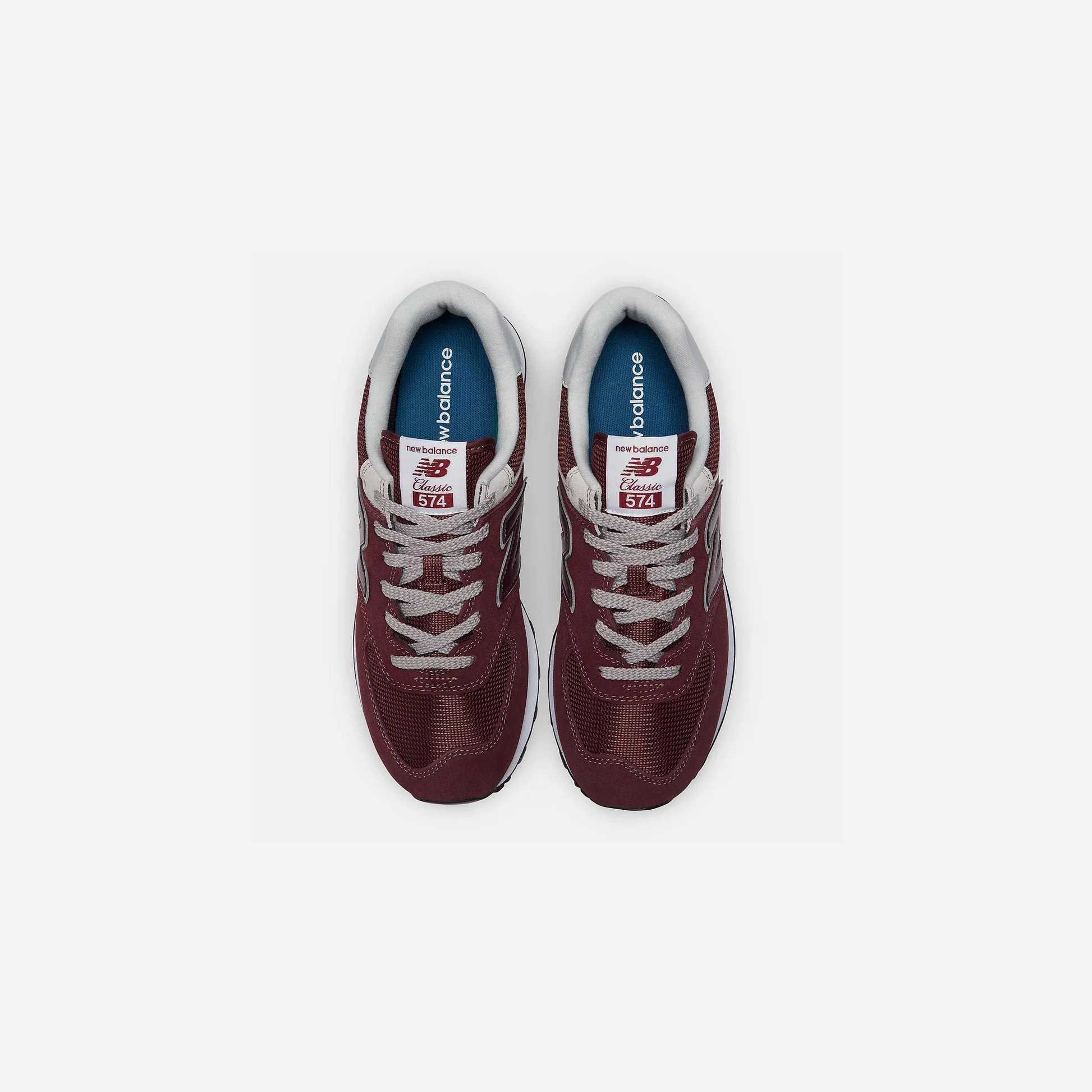 New Balance Burgundy with White