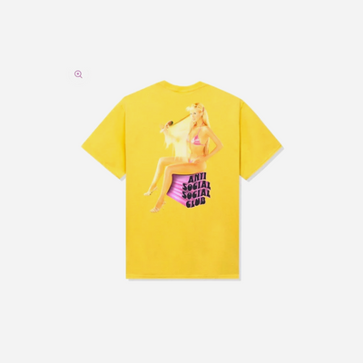 Anti Social Social Club Ellen Von Unwerth For Assc 3D Fantasy Tee Yellow
