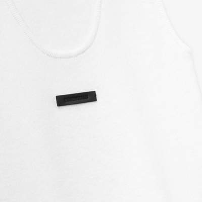 Fear Of God Essentials SS25 Womens Soft Rib Knit Tank- Cloud-White