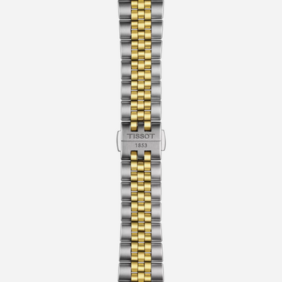 Tissot PR516 Powermatic 80 White Dial Grey & Yellow Gold PVD Stainless Steel Automatic Watch