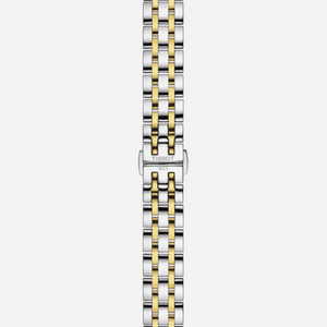 Tissot Classic Dream Lady Silver Dial 28mm Two-Tone Stainless Steel Quartz Watch.