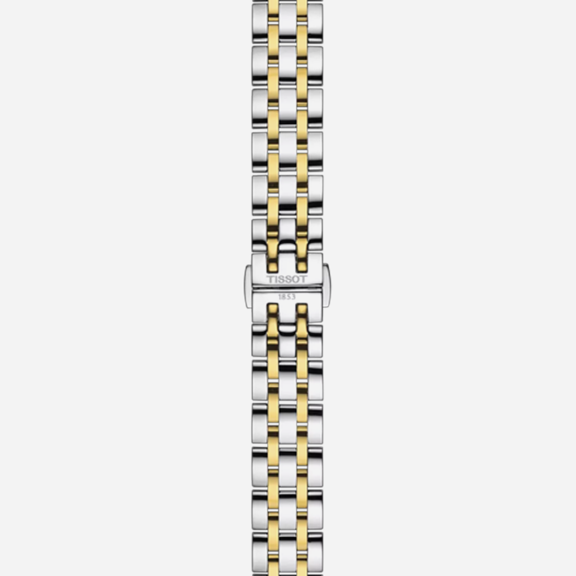 Tissot Classic Dream Lady Silver Dial 28mm Two-Tone Stainless Steel Quartz Watch.