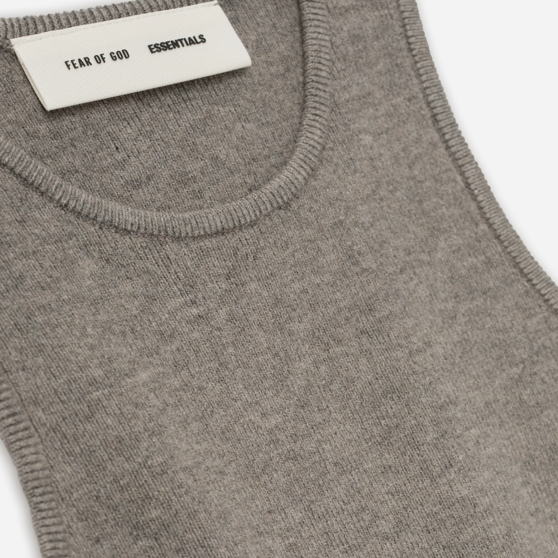 Fear Of God Essentials SS25 Womens Soft Rib Knit Sport Tank- Homestead Heather