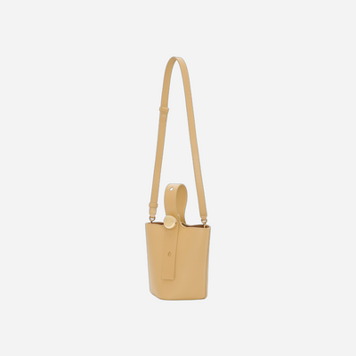 Loewe Mini Pebble Bucket Bag Dark Butter