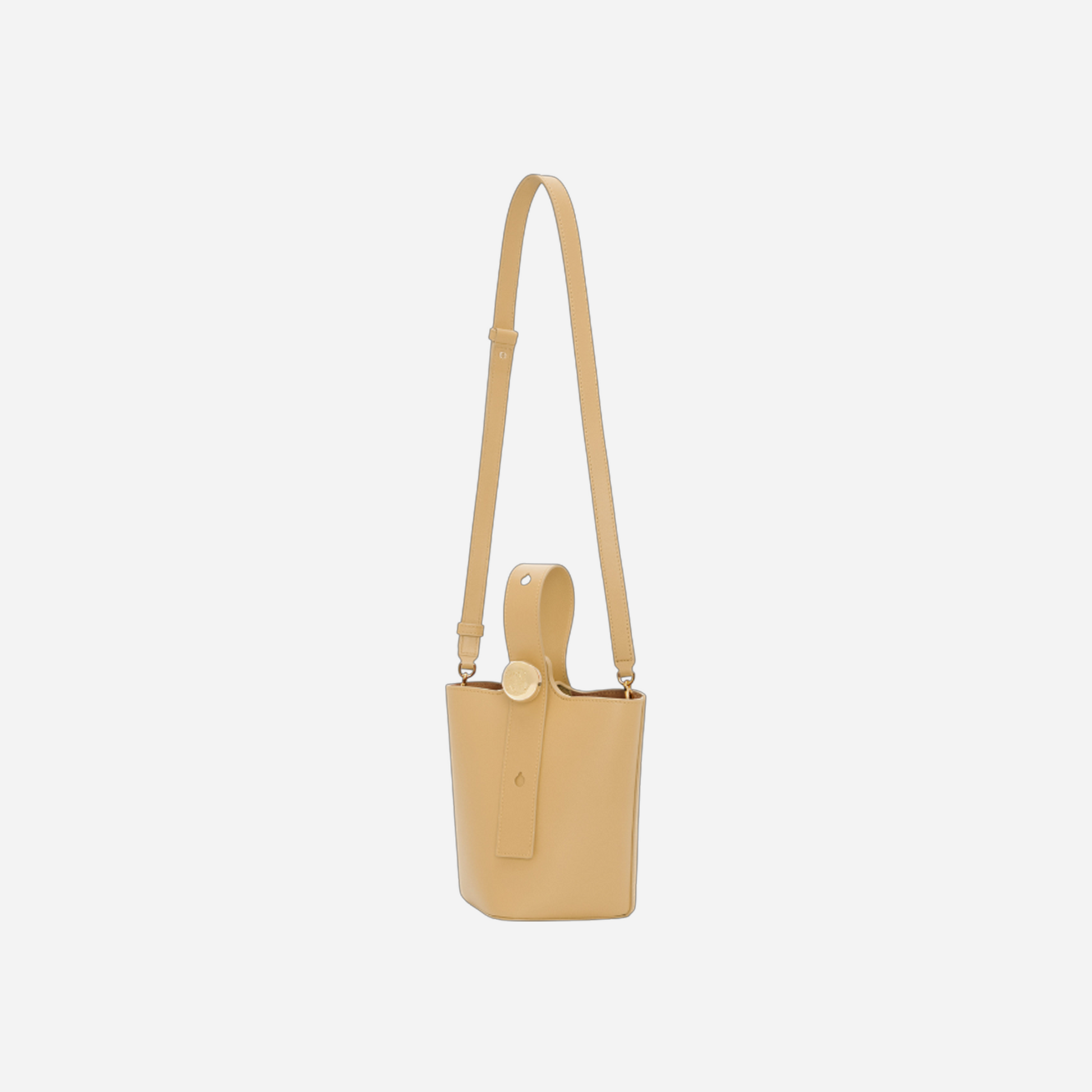 Loewe Mini Pebble Bucket Bag Dark Butter