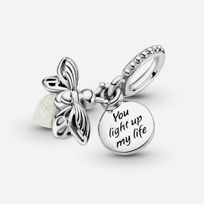 Pandora Glow-in-the-dark Firefly Dangle Charm Sterling Silver