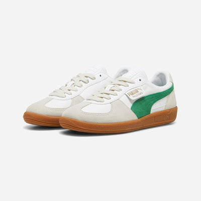 Puma Palermo Lth Unisex Sneakers White-Vapor Gray Archive Green