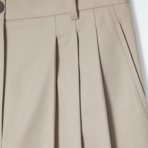Cos Pleated Barrel-Leg Cotton Pants