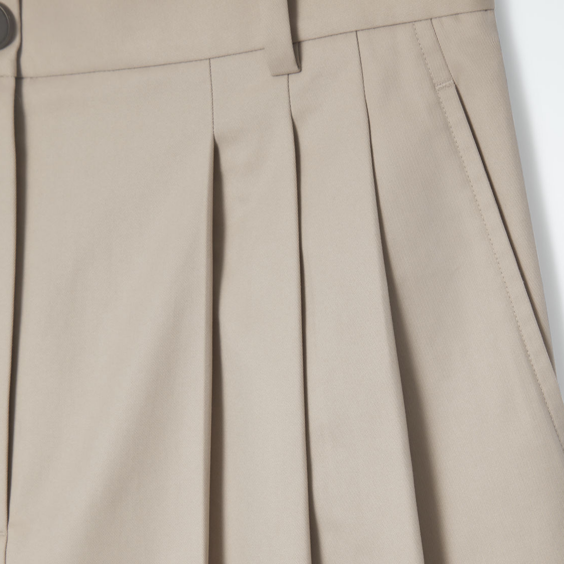 Cos Pleated Barrel-Leg Cotton Pants