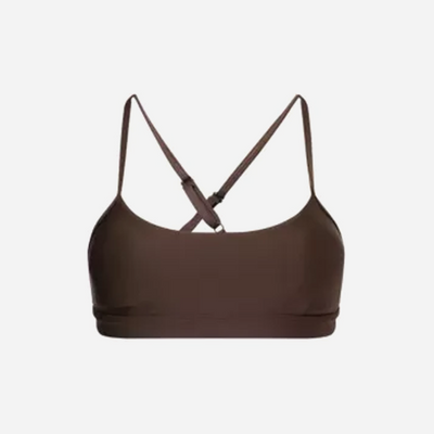 Alo Yoga Intrigue Scoop-Neck Stretch-Woven Sports Bra