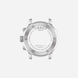Tissot PRC 200 Chronograph Blue Dial Stainless Steel Bracelet 42mm