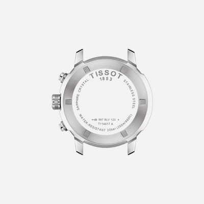 Tissot PRC 200 Chronograph Blue Dial Stainless Steel Bracelet 42mm