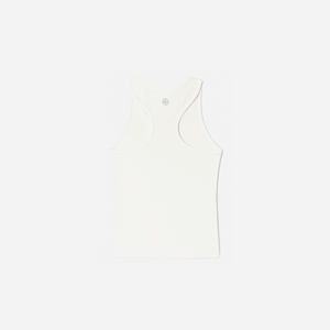 Tory Burch Performance Jersey Racerback Tennis Tank Snow White
