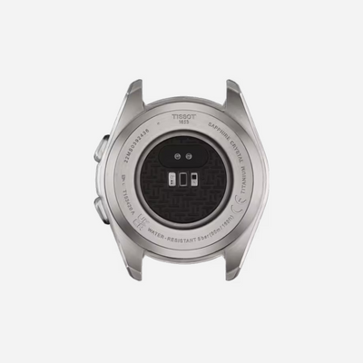 Tissot T-Touch Connect Sport Black Dial 43.75mm White Silicone Strap Watch