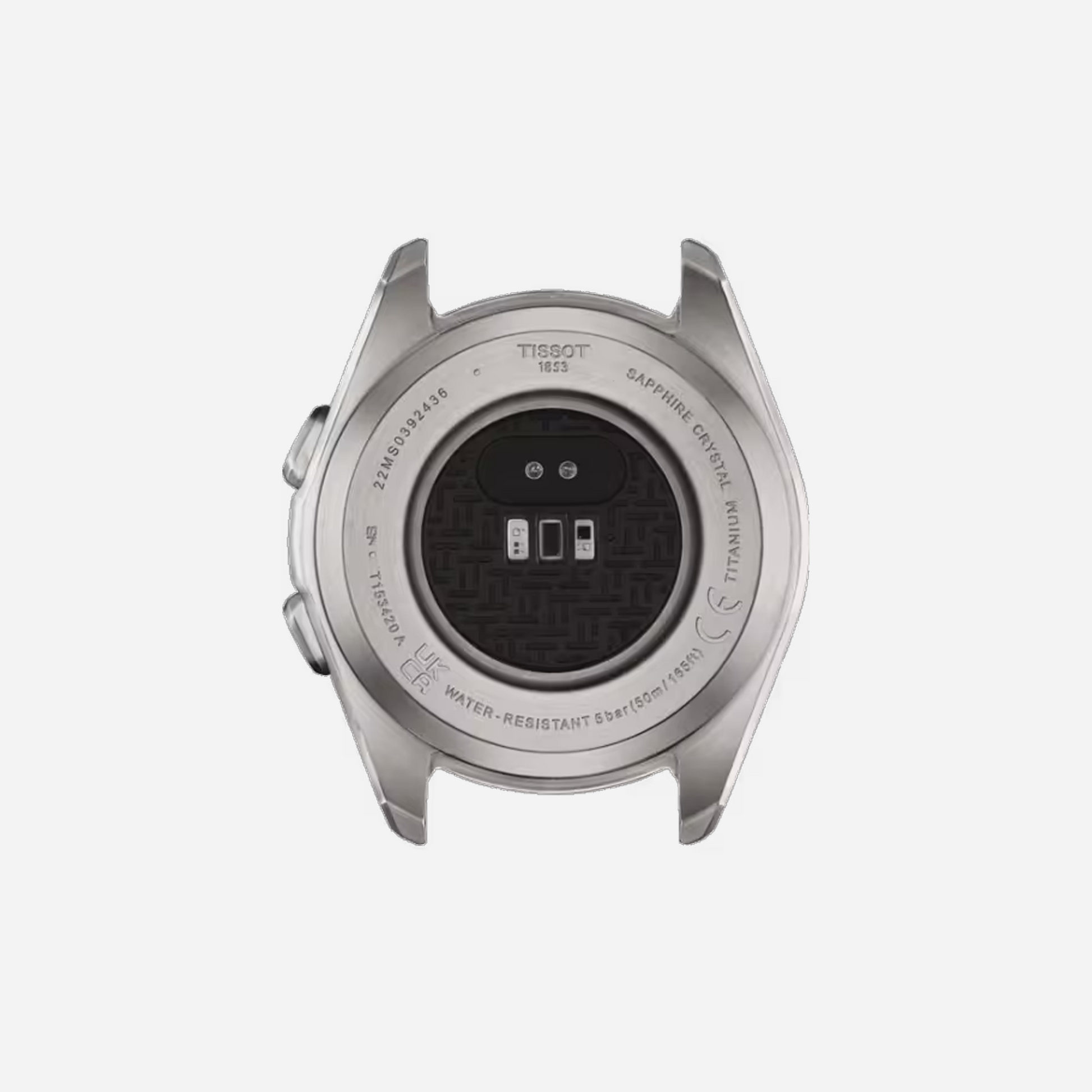 Tissot T-Touch Connect Sport Black Dial 43.75mm White Silicone Strap Watch