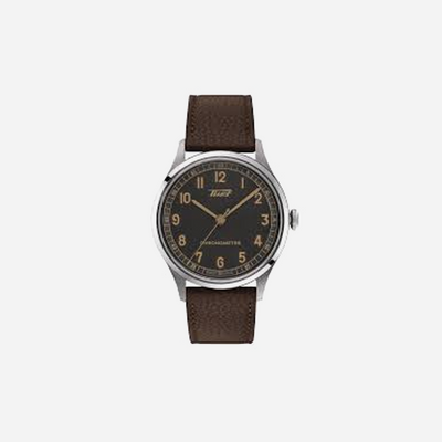Tissot Heritage 1938 Anthracite Dial 39mm Brown Leather Strap Automatic COSC Watch