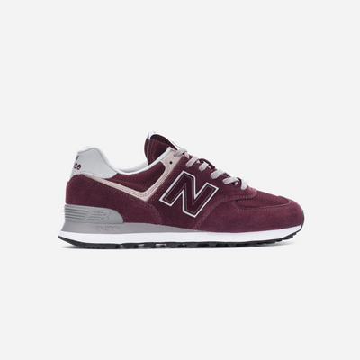 New Balance Burgundy with White