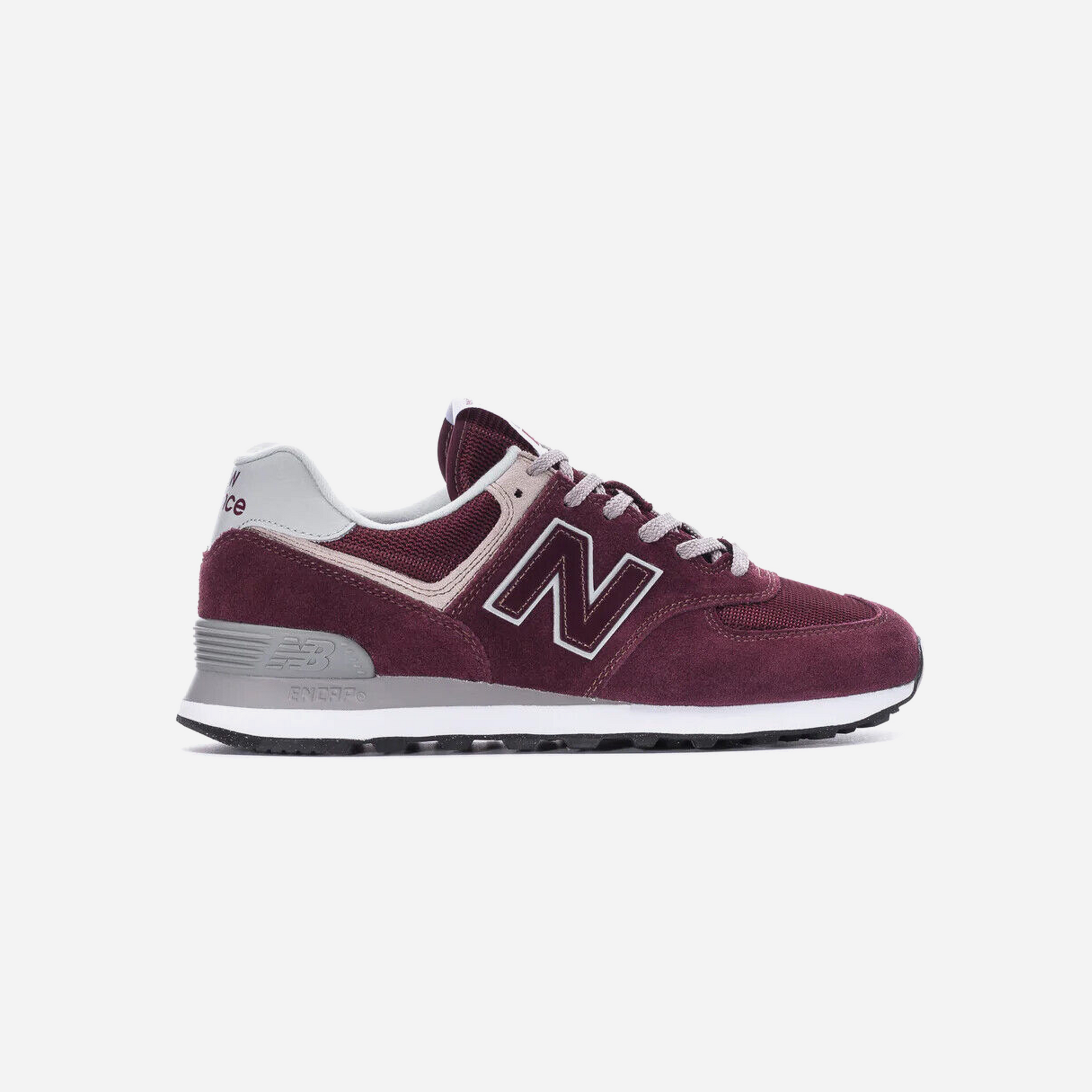 New Balance Burgundy with White