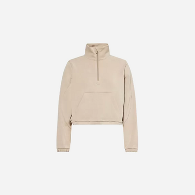 LULULEMON Brushed Softstreme Stretch Jersey Sweatshirt Sheer Oak