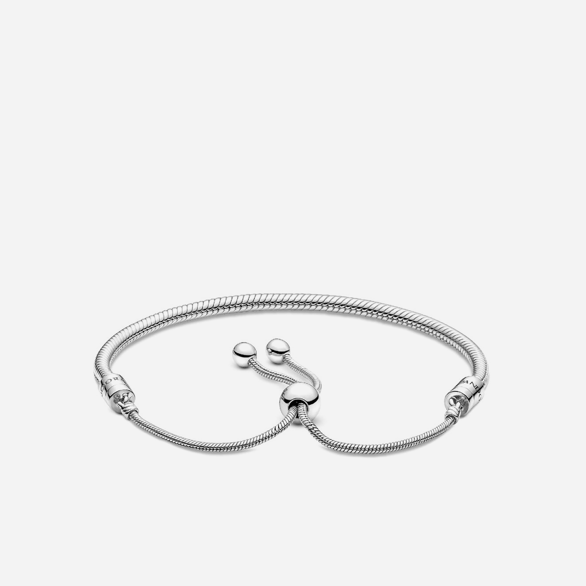 Pandora Moments Snake Chain Slider Bracelet Sterling Silver