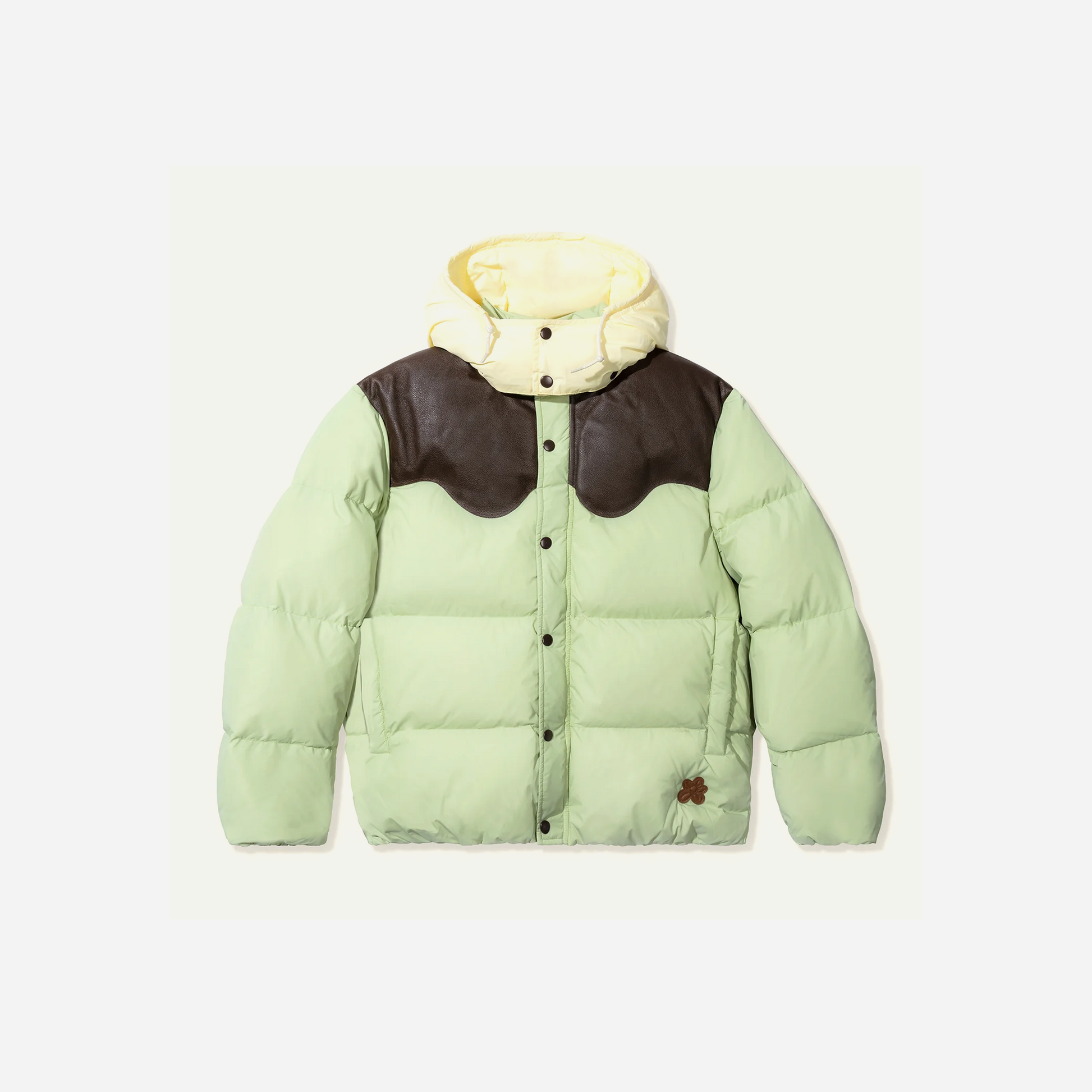 Golf Le Fleur Leather Puffer Jacket
