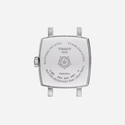 Tissot Lovely Square Silver Dial Stainless Steel Festive Kit 20mm
