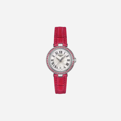 Tissot Bellissima Small Lady White mother-of-pearl Dial 26mm Leather Strap