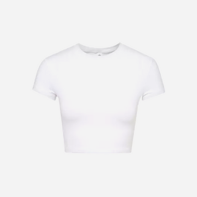 Alo Yoga Alosoft Finesse Round-Neck Stretch-Woven T-Shirt