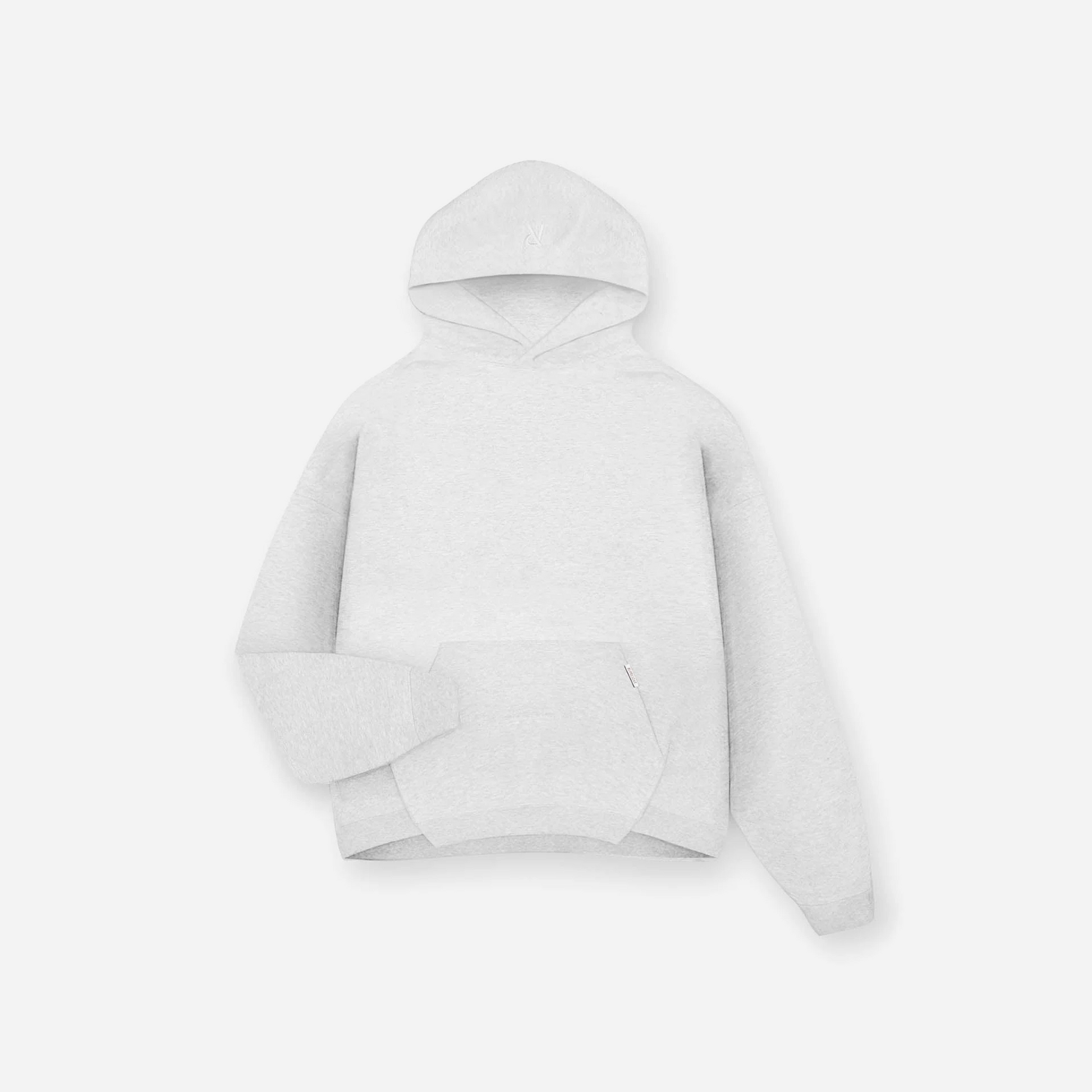 REPRESENT SS25 Initial Boxy Hoodie Ice Grey Marl