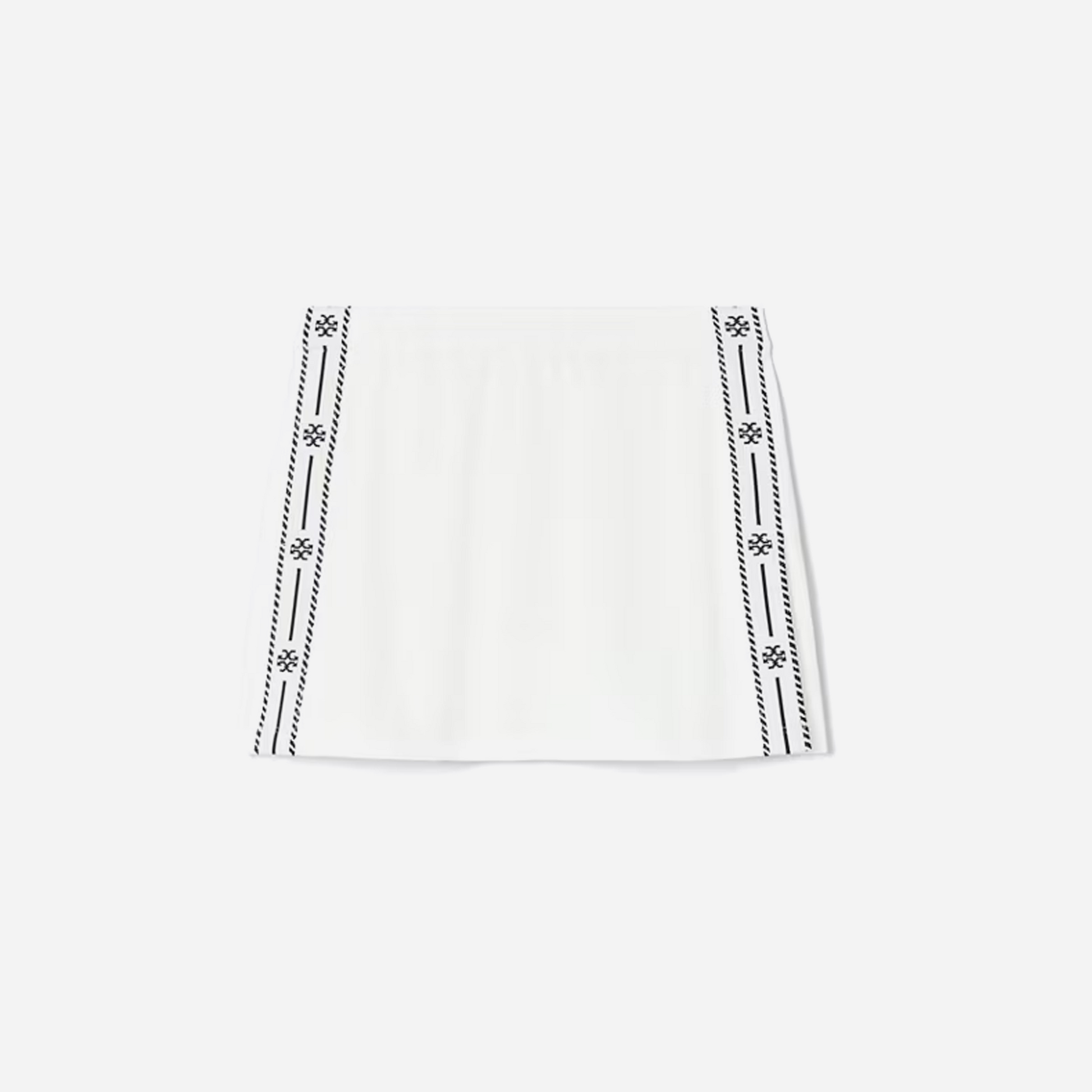 Tory Burch Tech Picque Logo Stripe Tennis Skirt