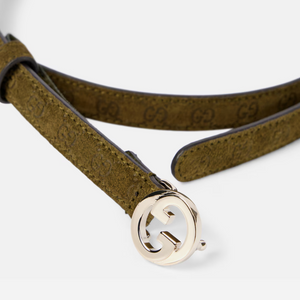 Gucci Blondie Thin Suede Belt