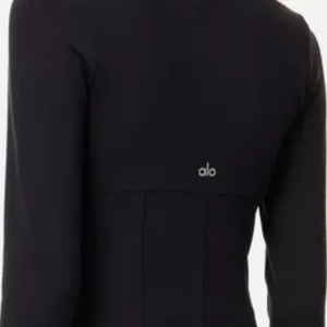 Alo Yoga Airbrush Corset High-Neck Stretch-Jersey Jacket