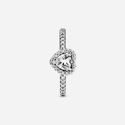 Pandora Elevated Heart Ring Sterling Silver