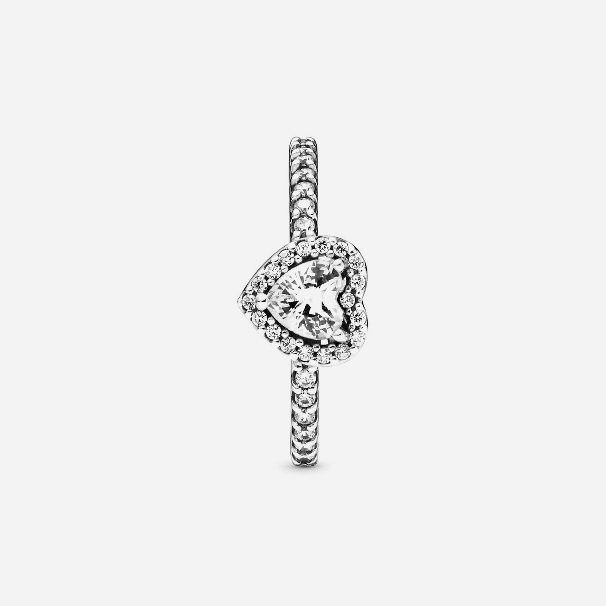 Pandora Elevated Heart Ring Sterling Silver