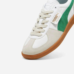 Puma Palermo Lth Unisex Sneakers White-Vapor Gray Archive Green