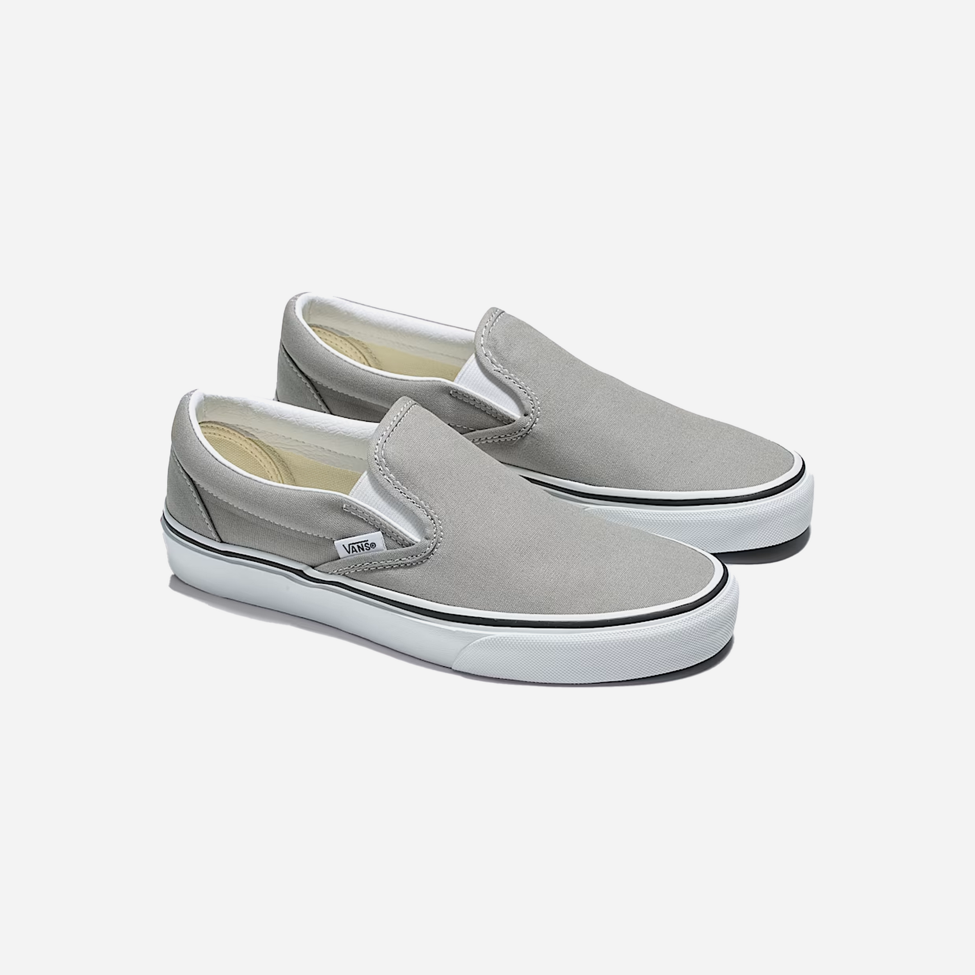 Vans Classic Slip-On Shoe Drizzle Grey / White
