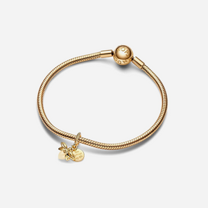 Pandora Glow-in-the-dark Firefly Dangle Charm Gold Plated