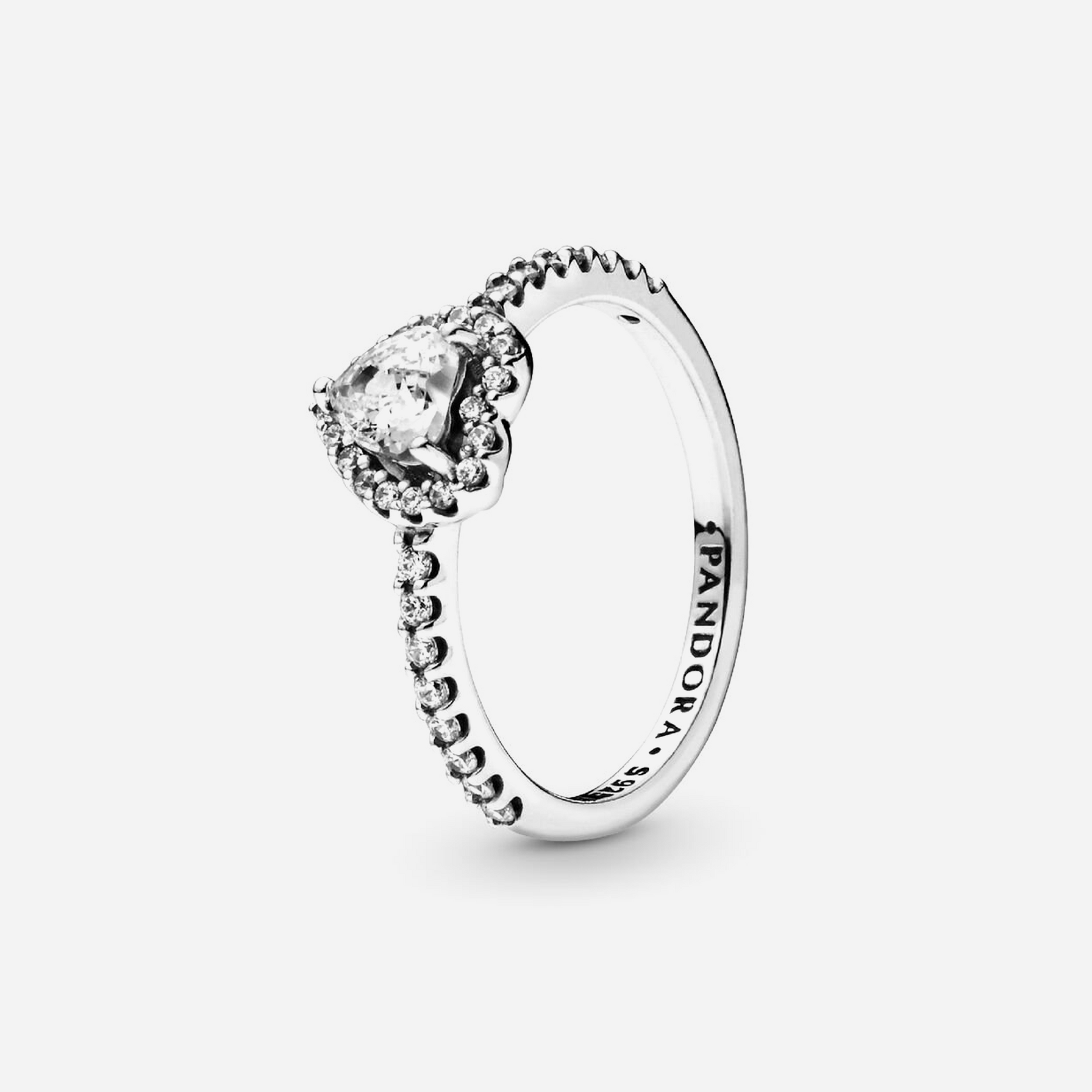 Pandora Elevated Heart Ring Sterling Silver