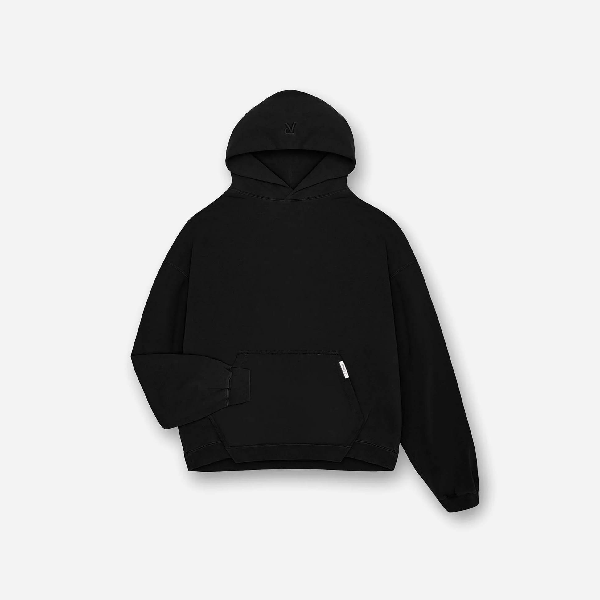 REPRESENT SS25 Initial Boxy Hoodie Black