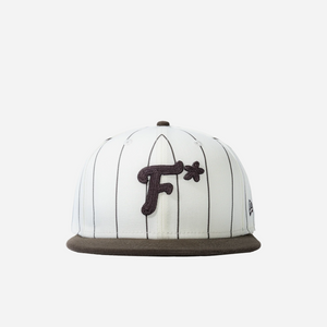 Golf Le Fleur Striped F Fitted Hat Brown