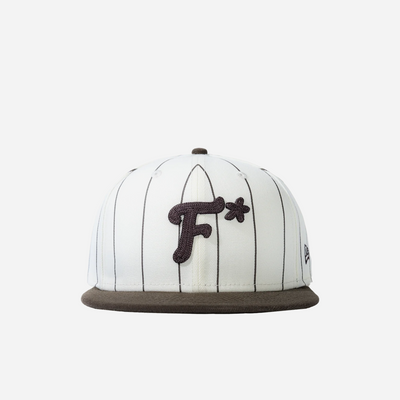 Golf Le Fleur Striped F Fitted Hat Brown