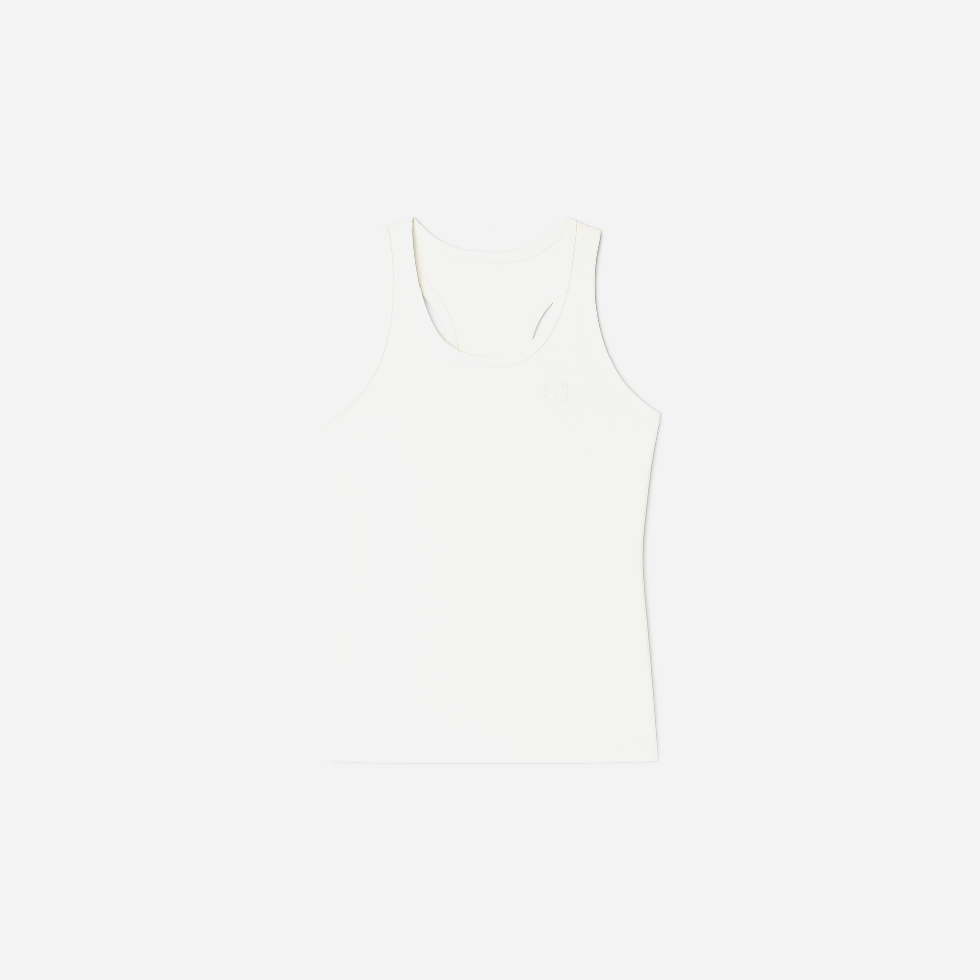Tory Burch Performance Jersey Racerback Tennis Tank Snow White