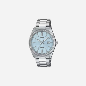 Casio Enticer Ice Blue Waffle Dial MTP 1302PE 2AVEF A2394