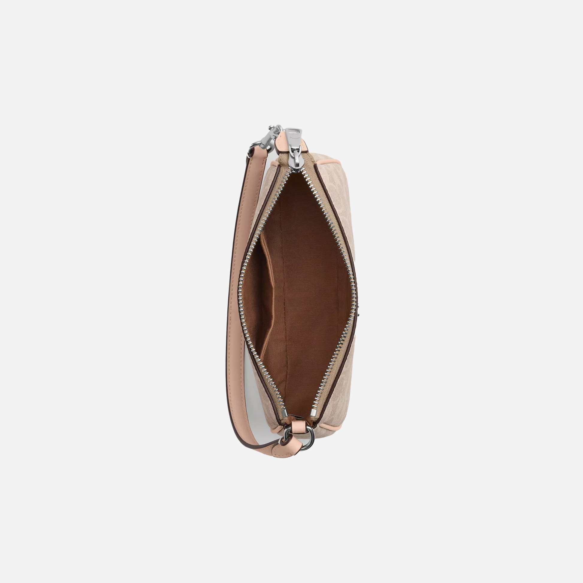 COACH Nolita 19 In Signature Canvas Silver/Sand/Taupe